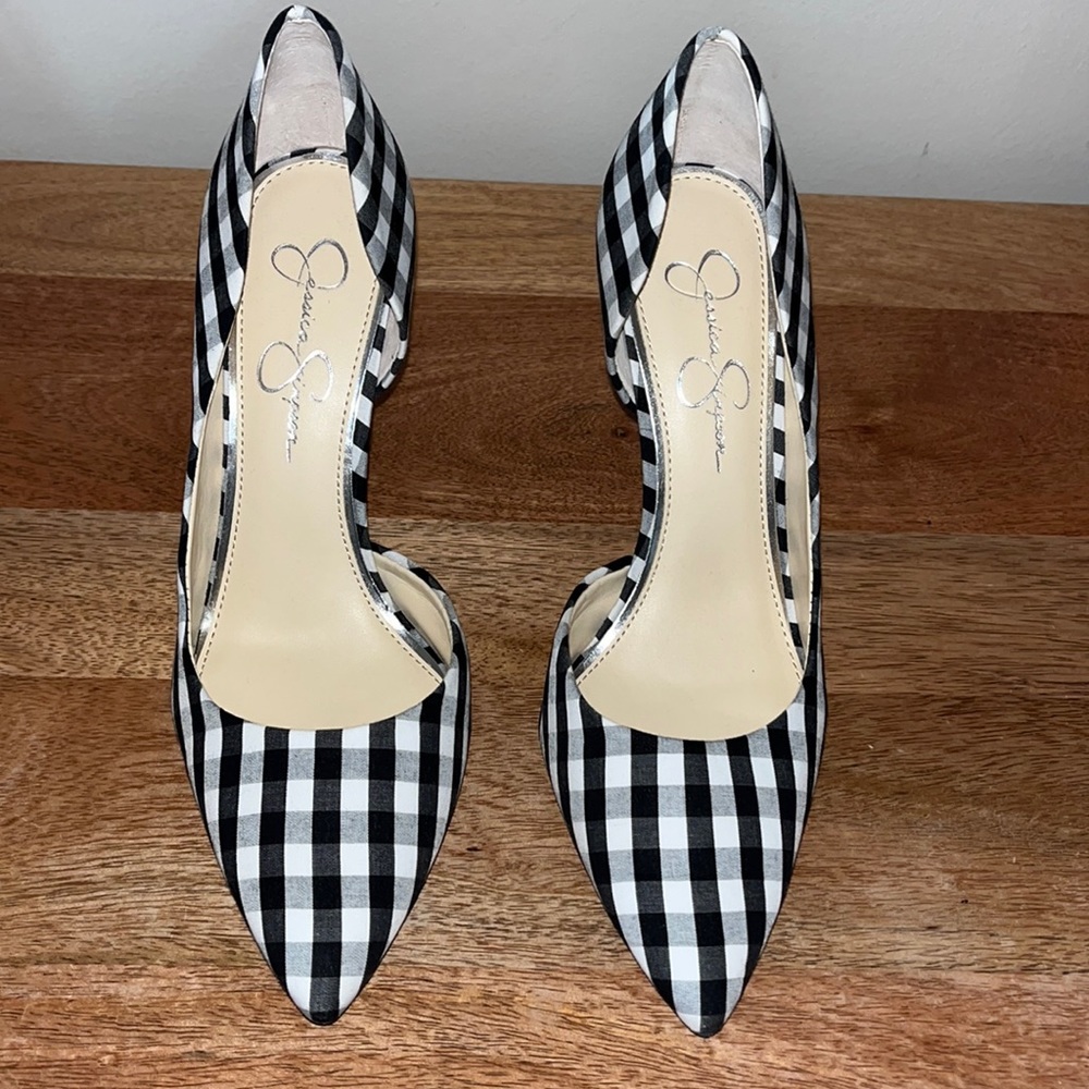 Jessica Simpson Checkered Heel